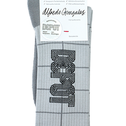 Sok Depot Grid Grijs M