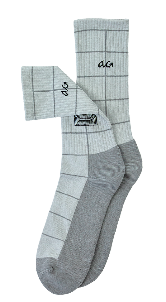 Sok Depot Grid Grijs M