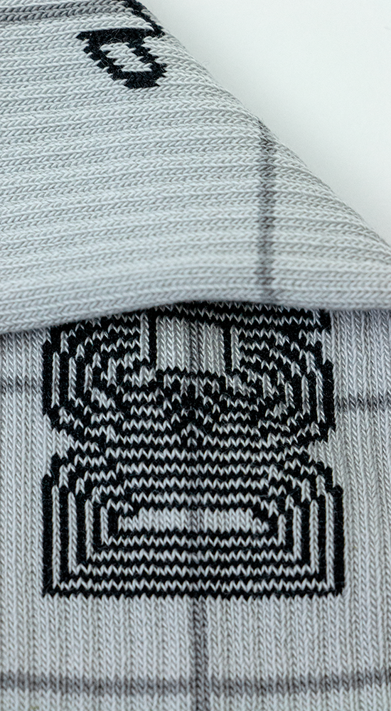 Sok Depot Grid Grijs M