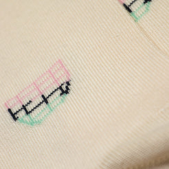 Depot x AG Beige Pattern Socks Adults