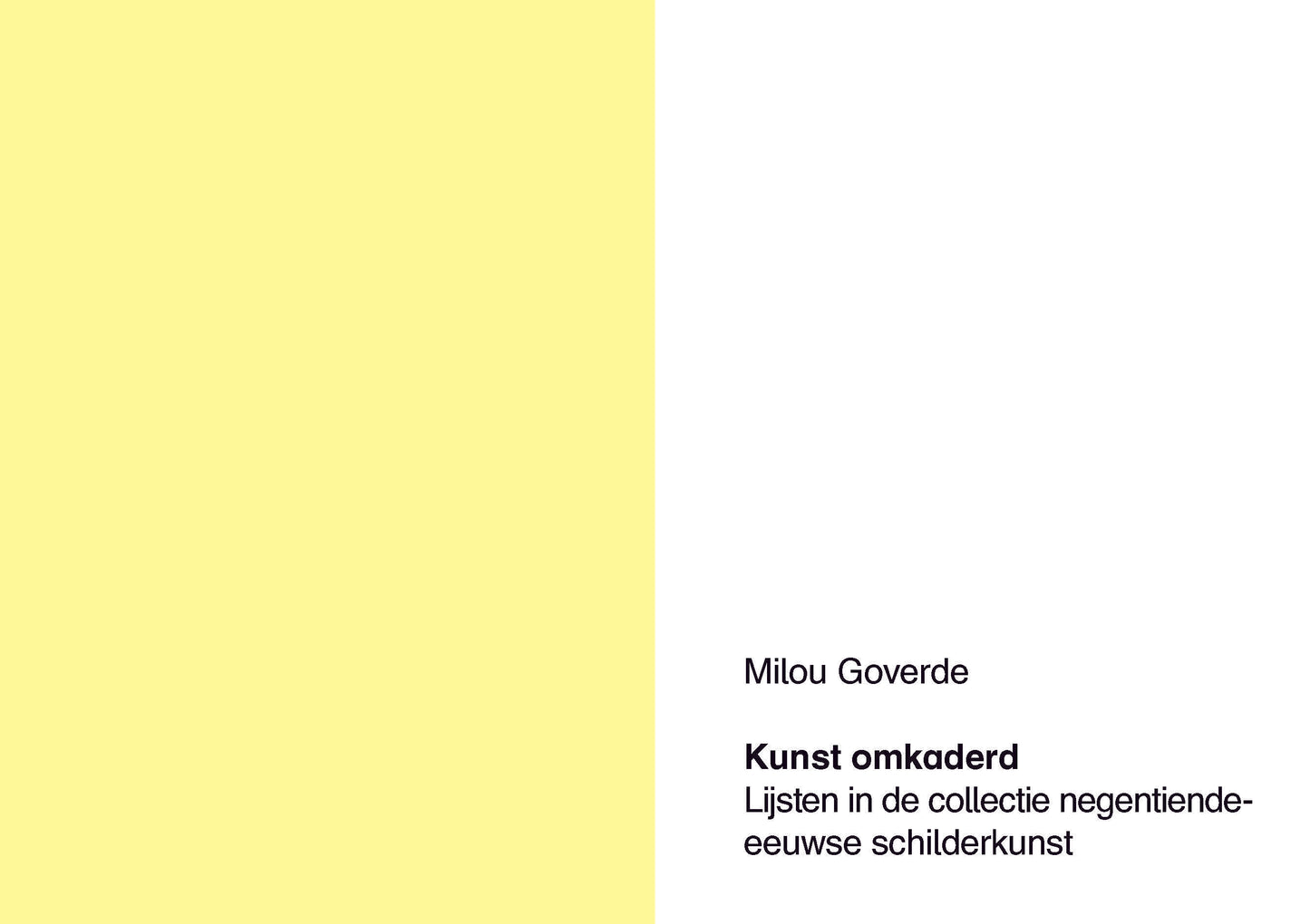 Kunst omkaderd