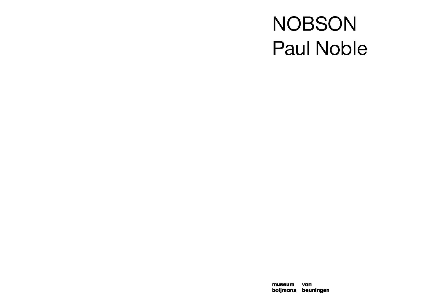 Paul Noble - NOBSON