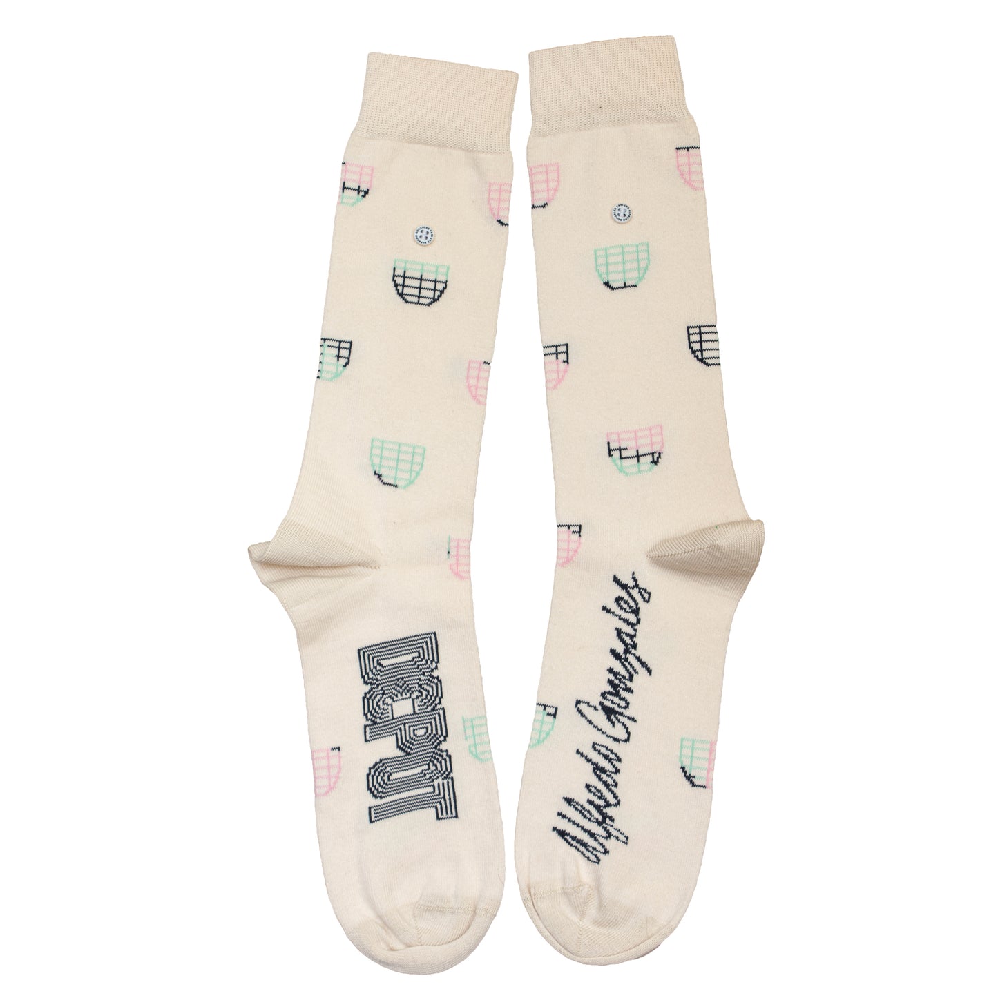 Depot x AG Beige Pattern Socks Kids