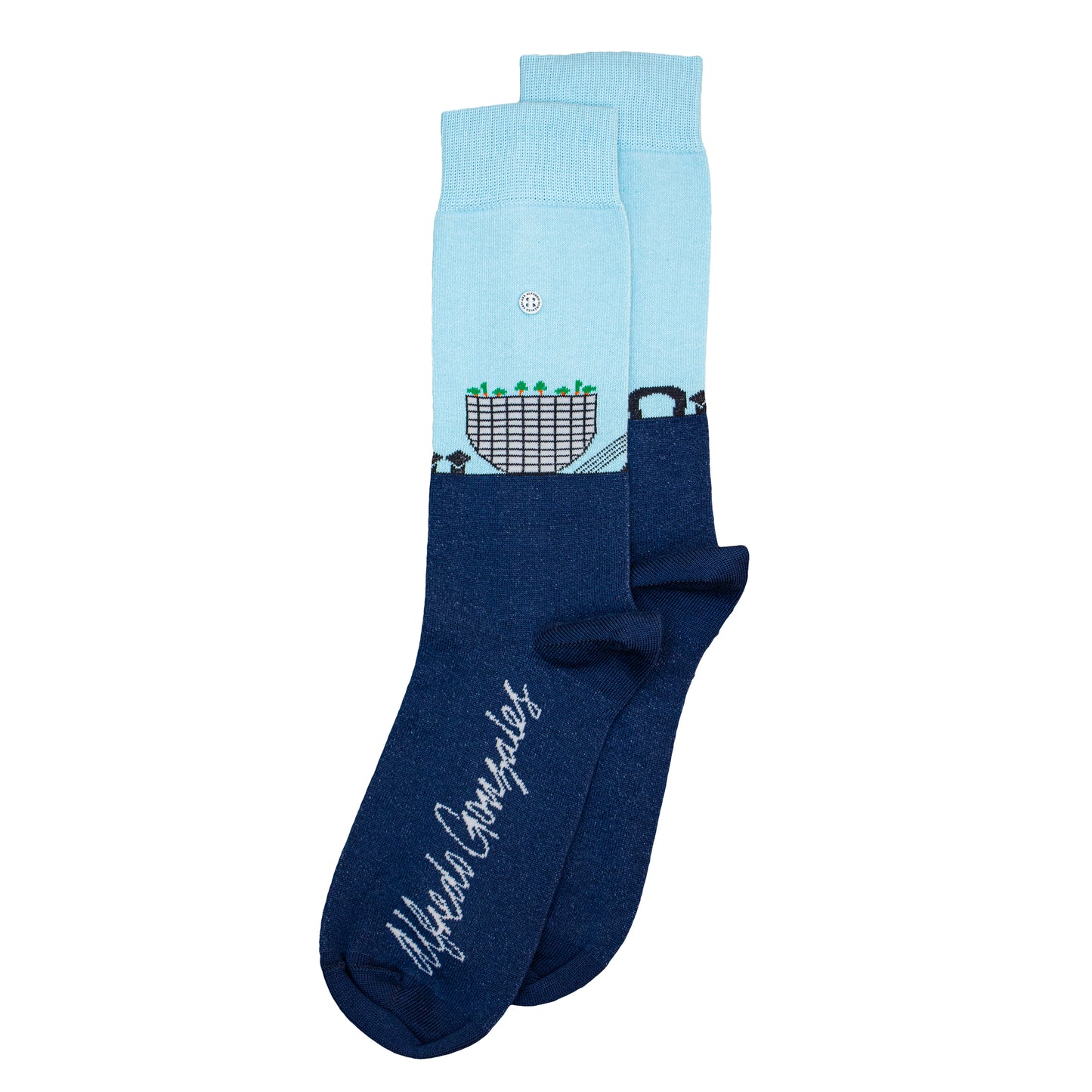 Depot x AG Skyline Blue Socks Kids