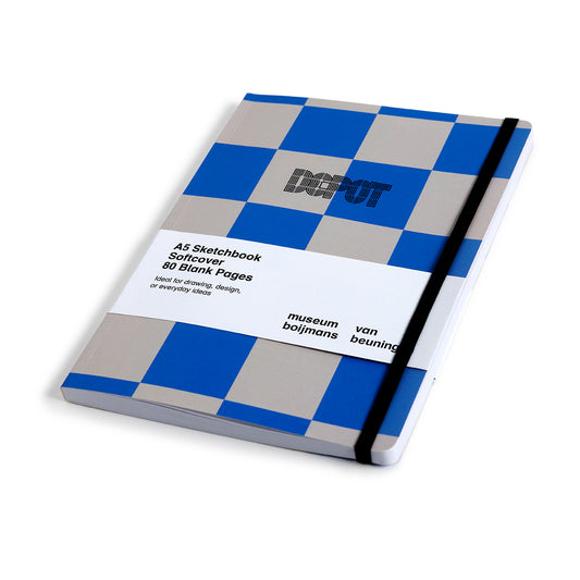 Schetsboek Depot Blauw/Wit